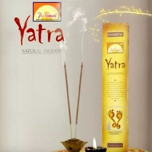 Yatra Incenso Naturale Parimal Mandir - Confezione Da 12 Da 17g Per Meditazione, Yoga E Ambiente Rilassante